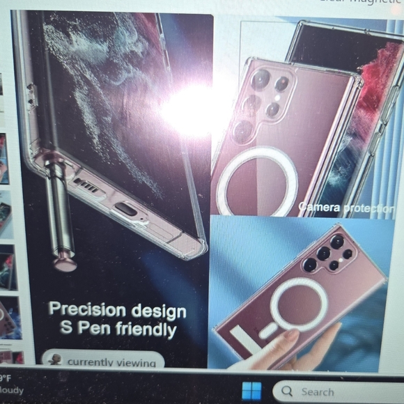 Clear Magnetic Phone CASE with kickstand for Samsung Galaxy S24 PLUS NEW - Picture 4 of 7